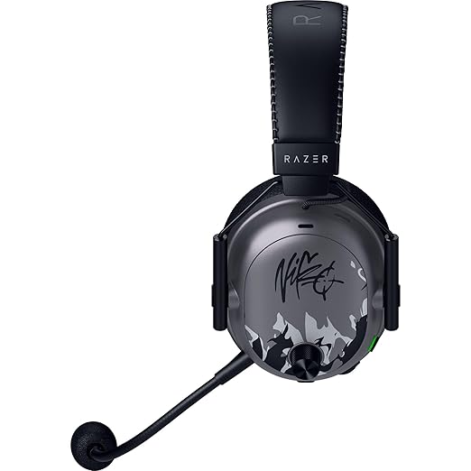 Razer BlackShark V3 Pro Wireless ANC Gaming Headset for PC: Full Band Mic - 50mm Driver - 2.4 GHz, Bluetooth, USB, 3.5mm - Works with PC, Mac, PS5, Nintendo Switch - Long Battery Life - Niko Edition