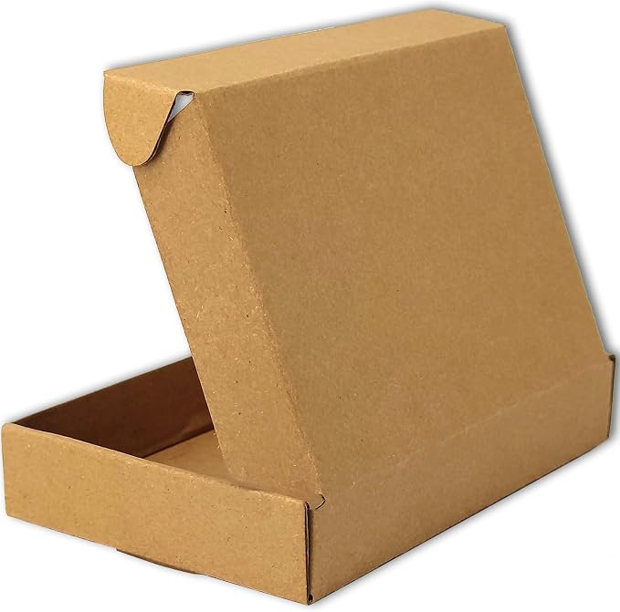 7x5x1 Shipping Boxes Set of 50, Brown Mailer Corrugated Cardboard Box | for Packaging, Literature, Packing, Mailing, Storage, Small Business, Moving, Gift, Supplies, Quick Fold, Tab Locking