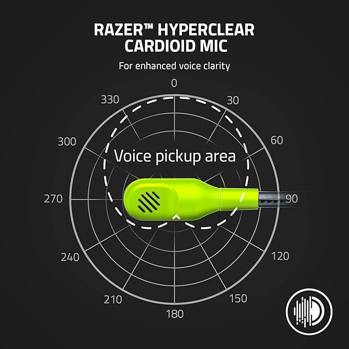 Razer Kaira X Wired Headset for Xbox Series X|S, Xbox One, PC, Mac & Mobile Devices: Triforce 50mm Drivers - HyperClear Cardioid Mic - Memory Foam Ear Cushions - On-Headset Controls - Electric Volt