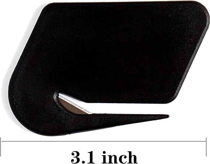 Magnetic Letter Openers Envelope,3 Pack,Black,Envelope Opener Slitter | Mail Openers Blade with Magnet,Letter Opener for Women,Men,Office,Envelope Cutter
