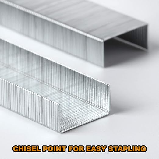 Staples Standard 5 Pack, Heavy Duty Chisel Point Standard Staples for Stapler 25,000 Pack 1/4 Inch, Jam Free Stapling