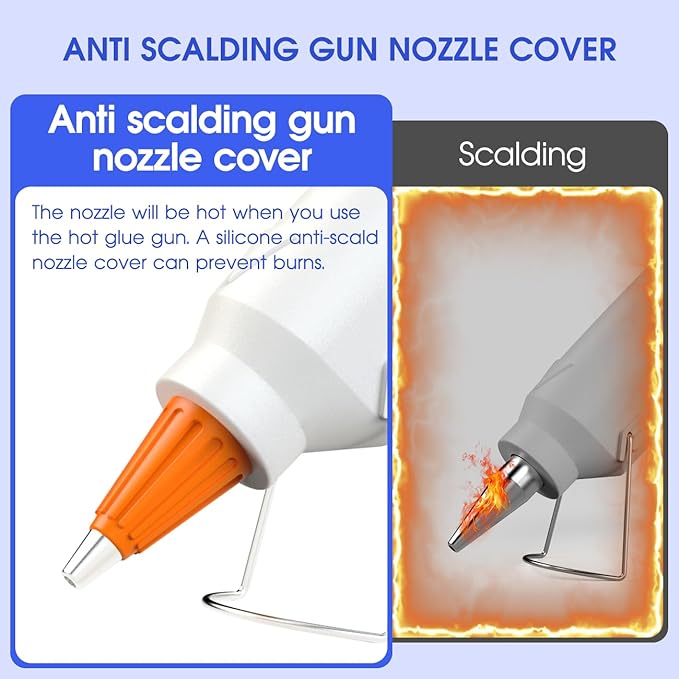 Hot Glue Gun Kit with 30 Glue Sticks, Fast Preheating Hot Melt, High Temp for School Crafts DIY Arts and Quick Home Repairs,20W