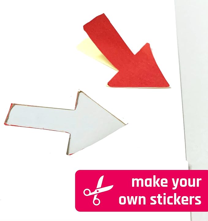 Sticker Paper for Printer, Printable Matte White Sticker - 200 Sheets | Laser/Inkjet Printing, 8.5" x 11"