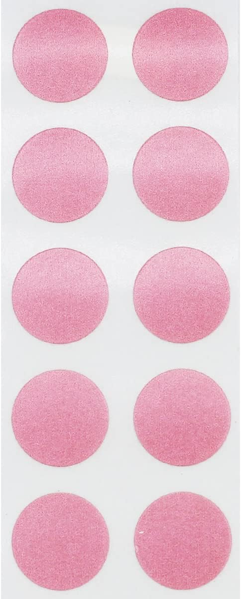 Pink 1/2" Inch Round Adhesive Labels 1,000 Color Coding Dot Stickers for Efficient Inventory Management, Crafting Projects, and Organizational Tasks in Offices, Schools, and Homes