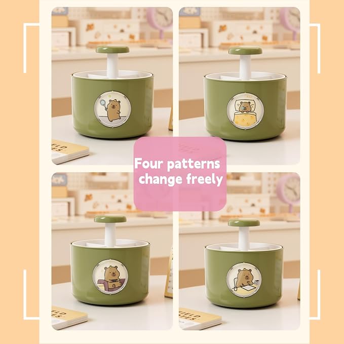 Cute 360 Rotating Desk Pen Organizer Holder, Art Supply Pencil Cup, Pencil Holder for Office, Home, School Organization Deals and Teacher supplies