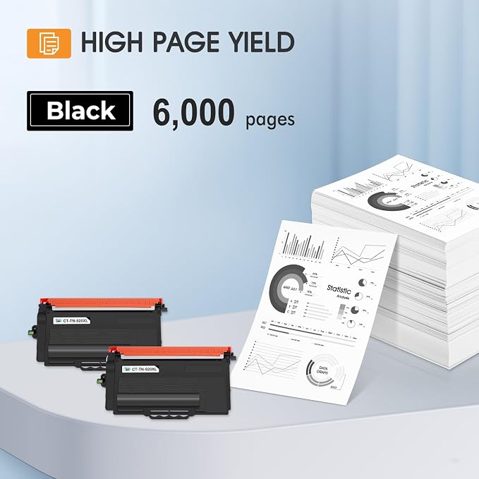 TN920XL Toner for Brother Printer TN920 TN 920XL 920 HL-L6210DW MFC-L5915DW | Compatible for Brother TN920 XL TN-920XL TN-920 TN920XXL MFC-L5710DW HL-L6210DWT HL-L5210DW HL-L5210DN Printer Black 2 Pack