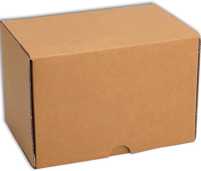 6x4x4 Shipping Boxes Set of 50, Brown Mailer Corrugated Cardboard Box | for Packaging, Literature, Packing, Mailing, Storage, Small Business, Moving, Gift, Supplies, Quick Fold, Tab Locking