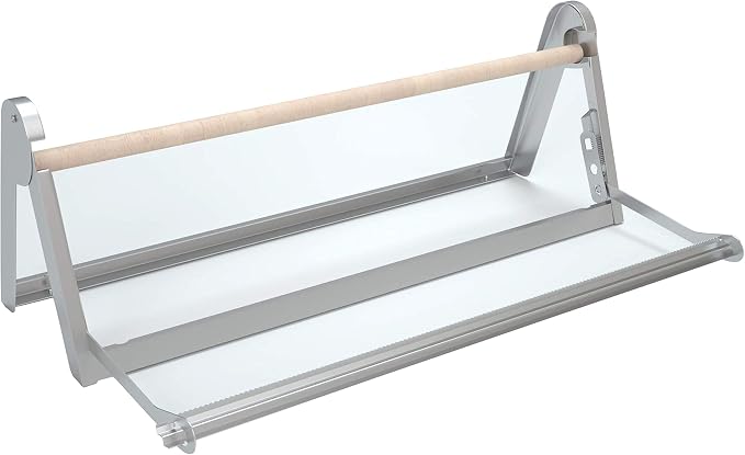 HFS(R) Butcher Paper Roll Holder Dispenser Cutter Wall Mounted or Table Top for Cafe, Artist Studio, Office, Kitchen, Living 24"