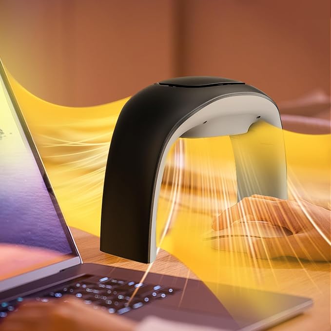 Desk Mouse Pad Hand Warmer Super Quiet 110v 100w - Black | 3 Heating Modes Personal Desk Heater Energy Efficient Ceramic Office with Thermostat Low Wattage