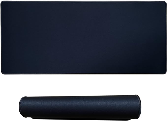 Gaming Mouse Pad,Hosimoln Large Mouse Pad Size 31.5x11.8 Thickness 0.12 inches,Premium-Textured Non-Slip & Waterproof Computer Mousepad with Stitched Edges for Gaming, Office & Home-80x30 Black001