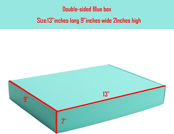 LightGreen Shipping Packaging Box Mailer E-Commerce Packing 20Pcs13×9×2Inch | Corrugated cardboard Wraps,flat pre-folded easy assembly,online store daily shipping parcels,gifts boxes,cross-border mailing