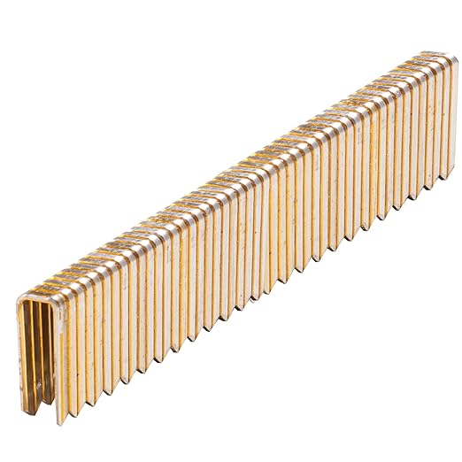 1000-Count 3/4 Inch Length 18 Gauge 1/4 Inch Narrow Crown Staples, Heavy Duty Beveled Chiseled Pointed Galvanized Staples, for Pneumatic, Electric 18GA Stapler Gun