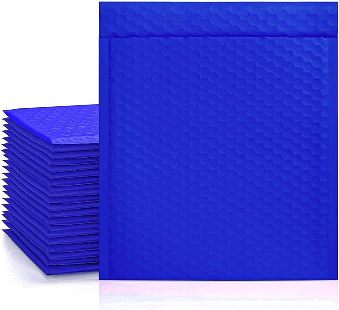 Metronic Bubble Mailers 8.5x12 25 Pack Waterproof Padded Envelopes Usable Size 8.5x11 Self-Seal Adhesive Bubble Mailer for Gifts Packaging, Mailing, Shipping, Small Business, Boutique, Royal Blue