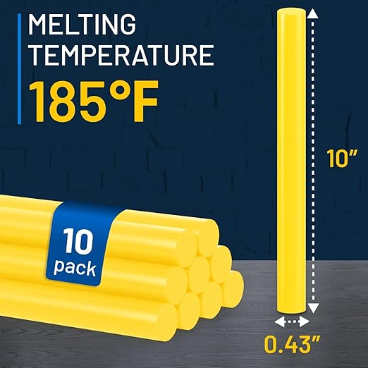 Monstrous Yellow PDR Glue Sticks (10 Pack) - High Adhesion for Precision Paintless Dent Removal – Professional Paintless Dent Repair Glue Sticks