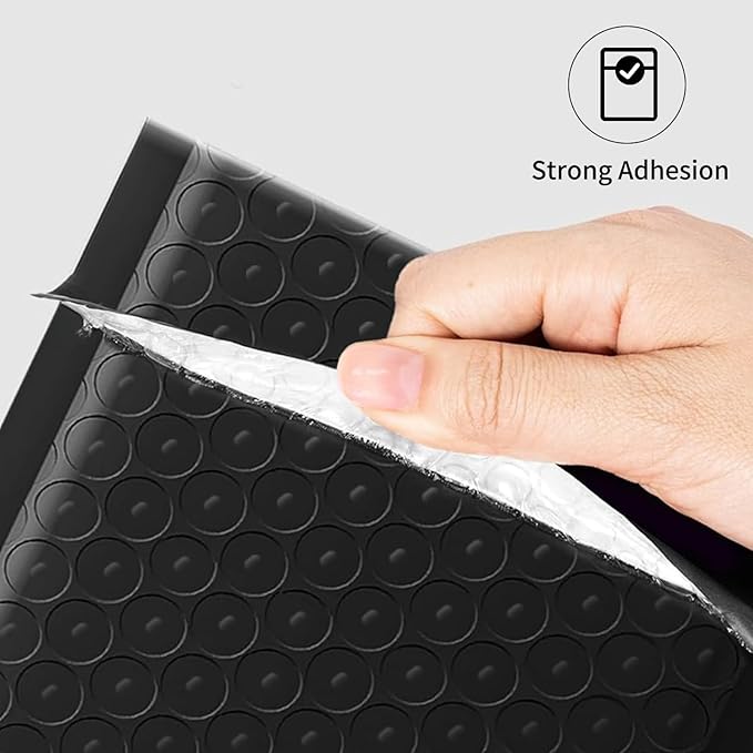 8.5x11 Inch 30 Pack Black Bubble Mailers, Waterproof Padded Envelopes, Self Seal, Strong Adhesion Bubble Envelopes, Cushioning Padded Mailers for Small Items