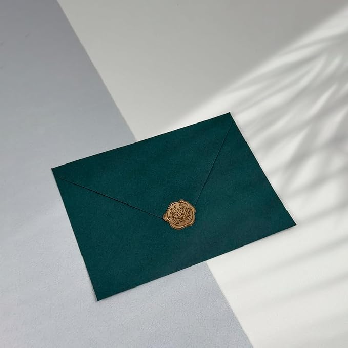 50 PCS Dark Green Colorful A4 Envelopes,4x6 Envelopes for Invitations | 4x6 Envelopes for Greeting Cards, Great for Invitations, Wedding Invitation, Birthday, Baby Shower, Graduation