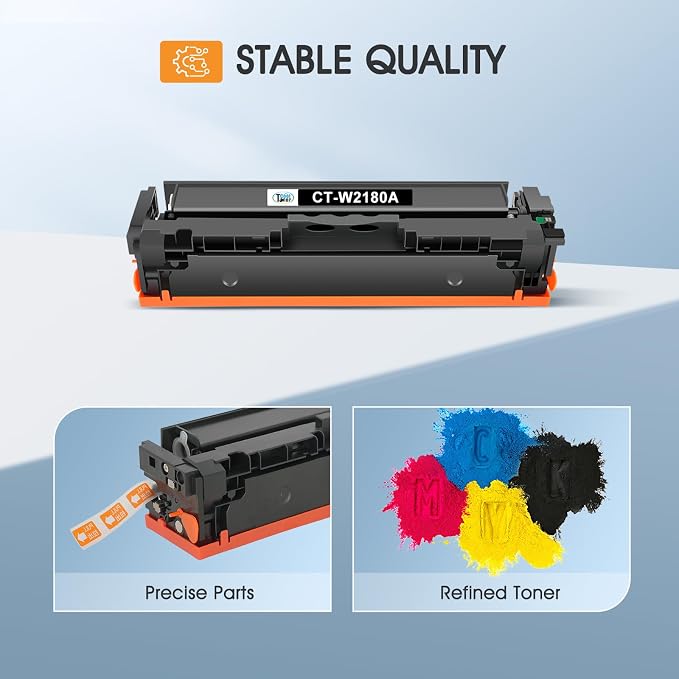 218A Toner Cartridges 4 Pack for HP 218A Toner 218X 218 MFP 3301fdw 3201dw | Compatible for HP Color LaserJet Pro MFP 3301 3201dw 3301sdw 3301fdw 3301cdw 3201 Printer Ink with Chip High Yield B/C/Y/M
