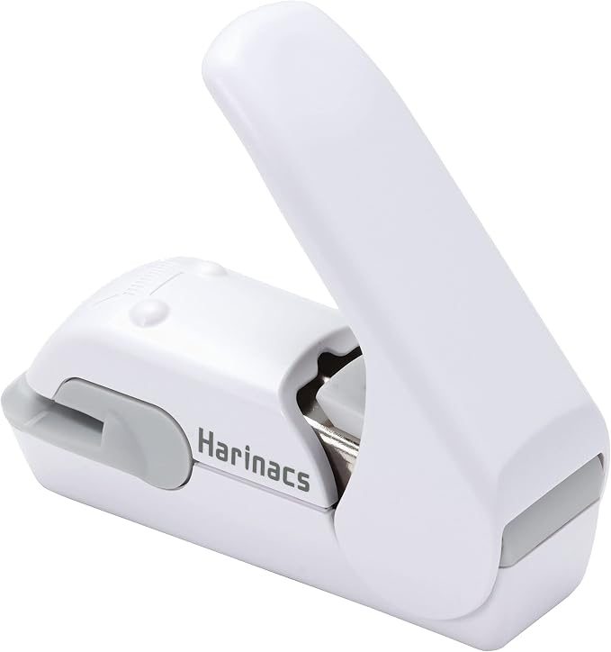 Kokuyo Stapleless Stapler, Harinacs Desktop & Handheld Staple-Free, Up to 5 Sheets No Staple Binding, Portable Compact Holeless Stapler, White, Japan Import (SLN-MPH105W)