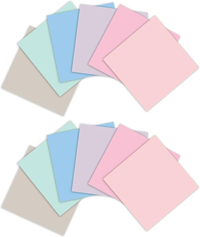 Post-it 100% Recycled Paper Super Sticky Notes, 3 in. x 3 in., 12 Pads, 70 Sheets per Pad, Wanderlust Pastels, School Supplies and Office Products (Pack of 12)