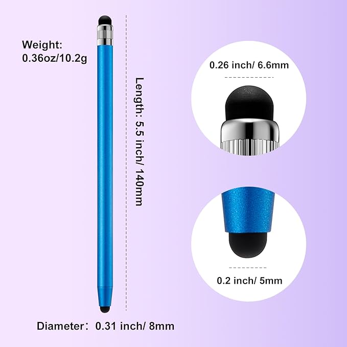 ChaoQ Stylus Pen for Touchscreen, 3pcs Stylus Pen for iPad iPhone Android | High Sensitivity and Precision, Suitable for iPad iPhone Android and All Touch Screens (Black/Silver/Blue)