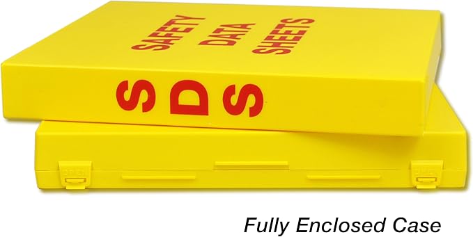UniKeep Bright Yellow SDS Binder with 1.5'' Spine - Includes 3 Poly Rings and is Fully Enclosed (3)