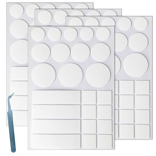 Double Sided Tape for Walls, Picture Hanging Strips Removable Mounting Dots | No Glue Residue Adhesive for Art Craft, Decoration, Balloon, Party Supplies, Multipurpose