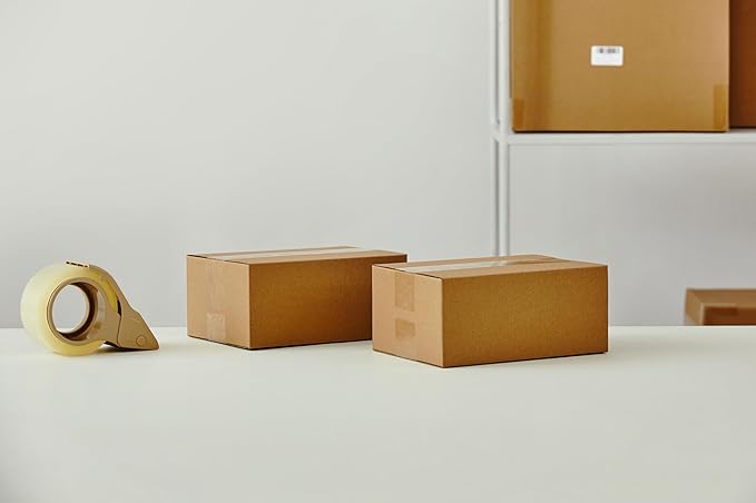 25 Packs Small Shipping Boxes 9X6X4 Inches, Kraft Corrugated Cardboard Boxes, For Small Business, Easy Assemble For Mailing, Moving, Packing And Storing