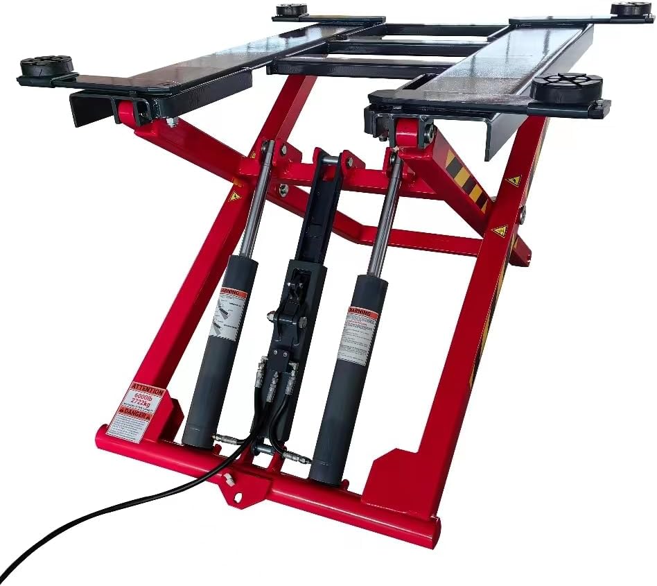 5 Star Tools Mid Rise Vehicle Scissor Lift, 6000 lbs Capacity, 48 inch Height, 110V