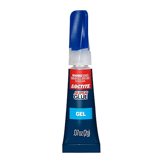 Loctite Super Glue Gel, Clear, 0.14 fl oz Tube, 2 Pack - Superglue for Plastic, Wood, Metal, Crafts & Repair, Cyanoacrylate Adhesive Instant Glue, Quick Dry