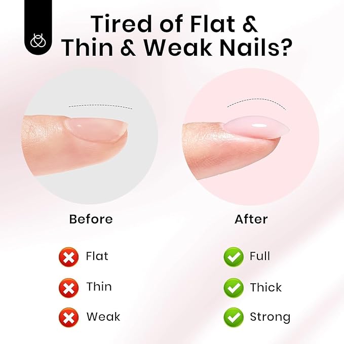 Beetles Builder Gel for Nails HEMA-Free,0.5 oz 8 in 1 Jelly Pink Building Gel,for Sensitive Nails Strengthening & Building Nail Apex,UV & LED Lamp Cured,DIY Salon at Home for Beginners Women