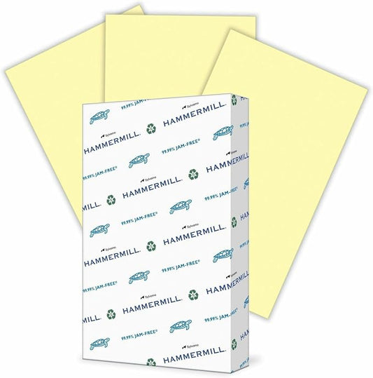 International Paper Company 103358 Multipurpose Paper, 20lb., 8-1/2-Inch x14-Inch, Canary