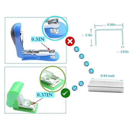 3000pcs No.10 Staples, for Max HD-10D,Bostitch Mini,Old TOT,and Other Mini Stapler Using No.10 Staples(Smaller Than Standard Staple,Size: W 0.37" x H 0.19" x L 0.98").Silver