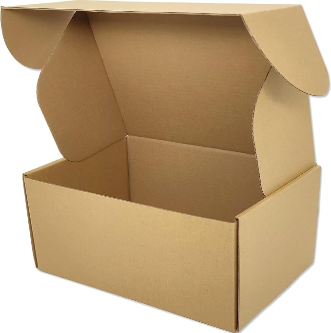 9x6x4 Shipping Boxes Set of 30, Brown Mailer Corrugated Cardboard Box | for Packaging, Literature, Packing, Mailing, Storage, Small Business, Moving, Gift, Supplies, Quick Fold, Tab Locking