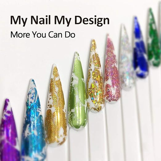 BURANO Nail Foil Glue Gel, 15ML 2 Bottles with 100PCS Foil Sticker Nails Foils Adhesive and Rubber Nail Push Pen for Designer Transfer Gel Polish