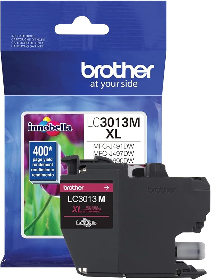 Brother Printer LC3013M Single Pack Cartridge Yield Up To 400 Pages LC3013 Ink Magenta