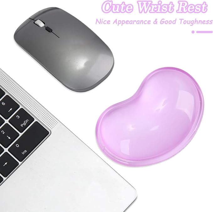 Gel Keyboard & Mouse Wrist Rest Set - Keyboard Wrist Rest Pad & Mouse Support for Office Gaming Pad Computer Laptop Ergonomic Comfortable Pain Relief- Pad Set (Mouse Support Only)