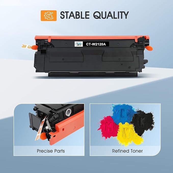 212A 212X Toner Cartridges 4 Pack for HP 212A 212X 212 W2120A M554 M555 | Compatible for HP LaserJet Enterprise M554 M555 M555dn M554dn M555x MFP M578 M578f M578dn M578c M578z Series Printer Ink
