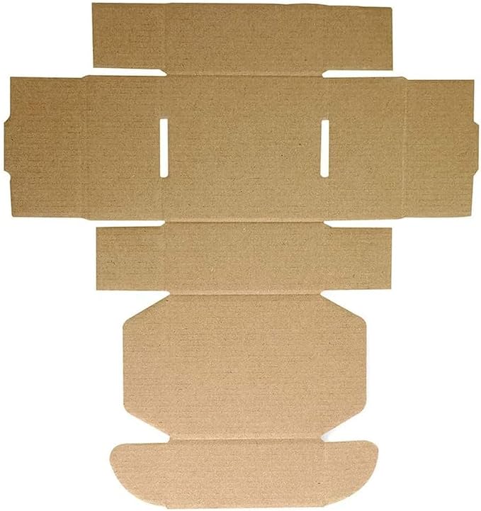 4x4x2'' (Inner Size) Corrugated Mailer, 25 Pack, Cardboard Small Shipping Boxes, Oyster White (CM442-25)