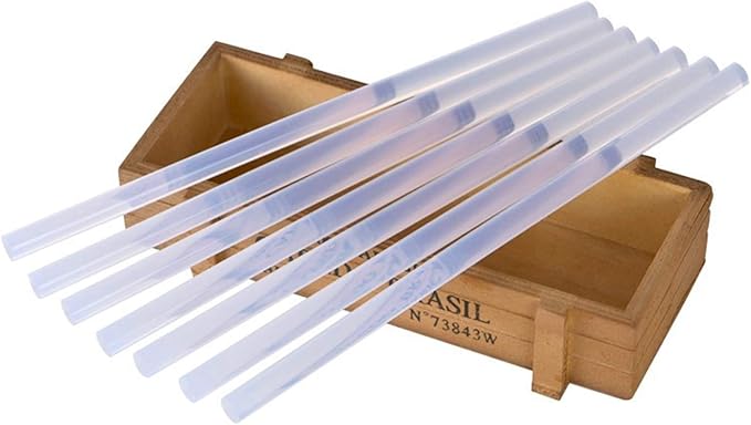 50 PCS Mini Round Hot Glue Sticks，4 x 0.28-Inch Glue Gun Sticks，Clear, Compatible with Most Glue Guns，for Low, High and Dual Temperature Glue Guns (4 x 0.28 Inch)