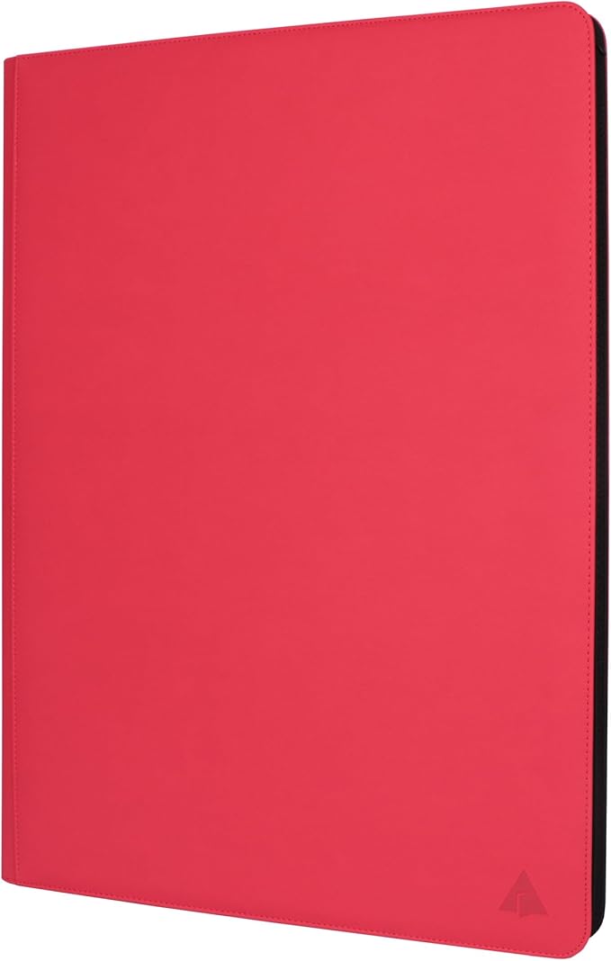 Rayvol Premium 2300 Pockets Card Binder, Large 36-Pocket 2000+ Ringless Trading Card Album - Side Loading UltraSonic-362304 Tech Zip Binder for TCG -Red