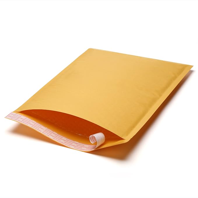 The Boxery 5”x10” Kraft Bubble Mailers | 250 Padded Envelopes Included - Self Sealing Shipping Bags - #00