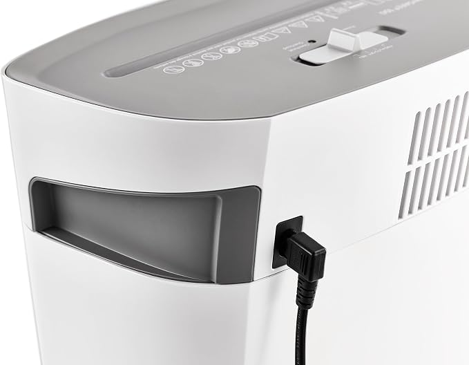 Dahle PaperSAFE PS 100 Paper Shredder, Oil Free, Jam Protection, Security Level P-4, 5 Sheet Max, Shreds Staples, Paper Clips & Credit Cards