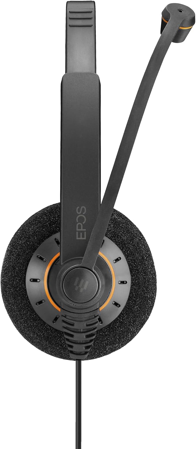 EPOS Sennheiser Consumer Audio SC 60 USB ML (504547) - Double-Sided Business Headset | For Skype for Business | with HD Sound, Noise-Cancelling Microphone, & USB Connector (Black)