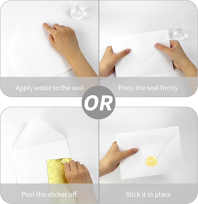 YINUOYOUJIA 50 PCS White Specialty Paper Envelopes A7, 5 x 7 Envelopes for Invitation, Great for Wedding Invitation Cards, Photos,Perfect for Birthday, Baby Shower, Graduation, Christmas