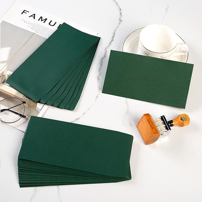 200 Pack Small Coin Envelopes Kraft Paper Seed Envelopes Mini Parts Small Items Stamps Storage Packets Envelopes Self-Adhesive for Garden, Office or Wedding Gift, (2 1/4 x 3 1/2 Inch, Green)