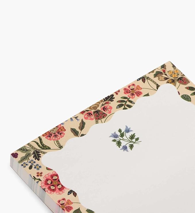 RIFLE PAPER CO. Blank Notepad 75 Tear-Off Pages, Manage Important Tasks, Jot Down a To-Do List, or Leave a Sweet Message with our Illustrated Notepads (6.5" L x 4.25" W), Gracie