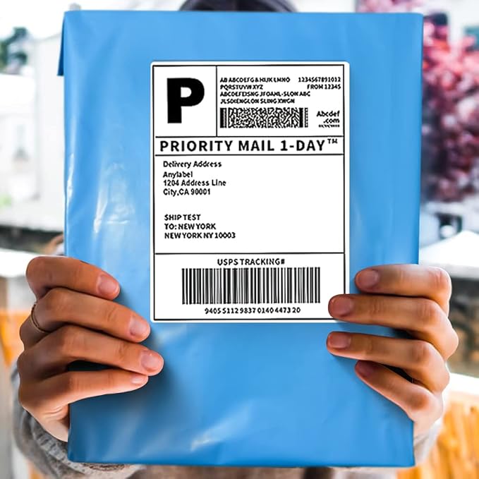 POLYSELLS 100 pcs 9x12 Inches Blue Poly Mailers Shipping Envelopes, Strong Adhesive Sealing, Waterproof, and Tear-resistant Postal Mailing Bags for Clothing and Accessories