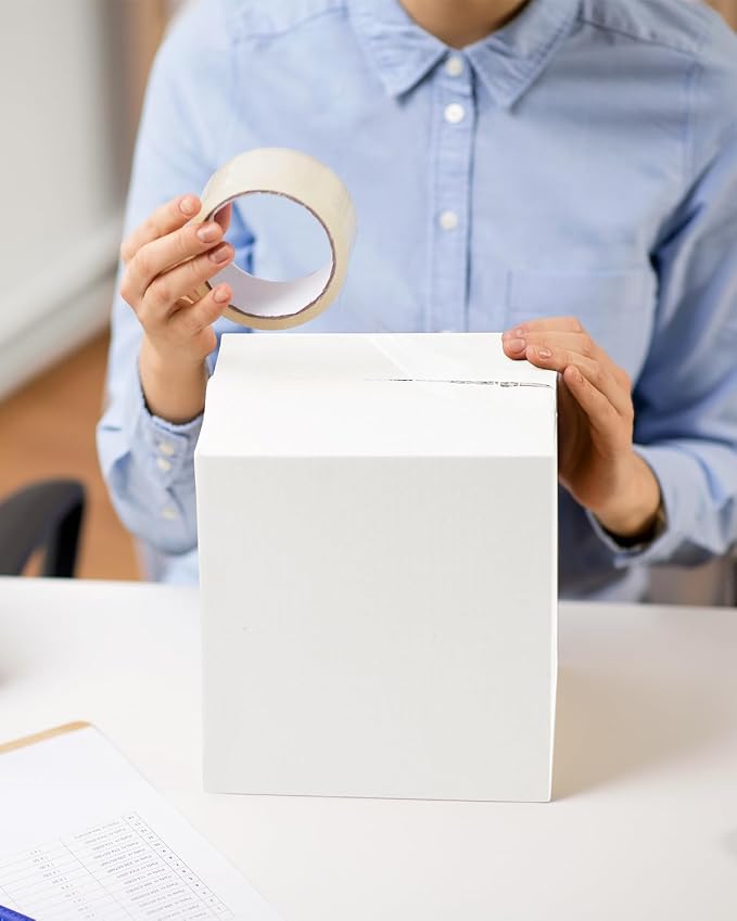 40-Pack-Small-Shipping-Boxes-10x7x5, Corrugated-Cardboard-Boxes-for-Packaging-Small-Business, White-Boxes-Mailers