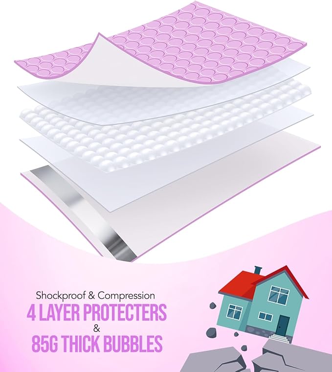 GSSUSA Bubble Mailers 6x10 Inches 100 Pack Size 6x9” Bubble Mailer Envelopes Small Envelope Bags Shipping Bag Bulk Pack Self Seal Package Mail Packing Business Supplies, Lavender