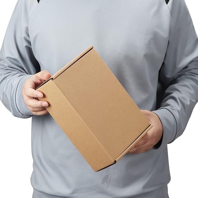 PHAREGE 25 Pack 9x6x3 inch Small Shipping Boxes, Brown Mailing Boxes | Tuck Top, Quick Fold, Easy Assemble, Shape Well, Single Corrugated, DIY Cardboard, DVD, Phone, Book, Business Packaging